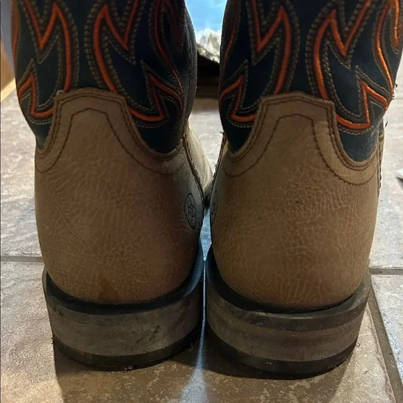 Ariat Men's Cowboy Boots - Tan and Blue - Picture 2 of 12